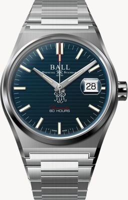 Ball Watch Company Roadmaster m Perseverer (40 mm) marineblaues Zifferblatt / Edelstahlarmband NM9052C-S1C-BE