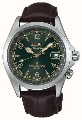 Seiko Prospex Men's Automatic Mechanical Alpinist | Brown Leather