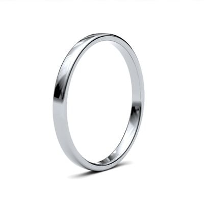 James Moore Wedding Rings | Palladium 500 | 2mm | Light | Soft Court | AG_2GLS-PD5