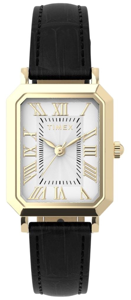 Timex Vivienne Trend Quartz 21mm Silver Dial  Black Watch