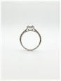 James Moore & Co 0.81ct Princess Natural Diamond Platinum Halo Ring J4621 - vista alternativa 3
