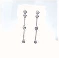 18ct W/g Dia Boodle Style Drop Earrings .75ct J47853