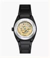 Fossil Everett 42 mm Automatic Black Stainless Steel ME3289 - vista alternativa 3