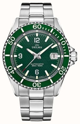 Delma Santiago Automatic | Stainless Steel Bracelet | Green Dial 41701.560.6.144