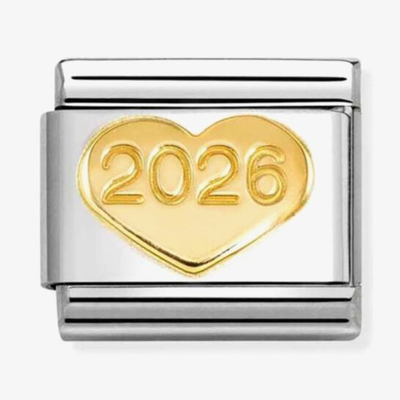 Nomination Classic 2026 Heart 18ct Gold Charm 030149/68