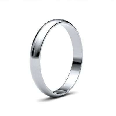 James Moore & Co | 9 Karat Weißgold | 2,5 mm | leicht | Größe D-Form | ag_2.5lld-9w AG_2.5LLD-9W