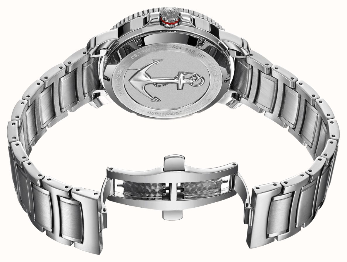 Emile Chouriet Challenger Deep Automatic (42.5mm) Green Sunray Dial / Stainless Steel Bracelet 08.1169.G.6.AW.E8.6 - widok alternatywny 3