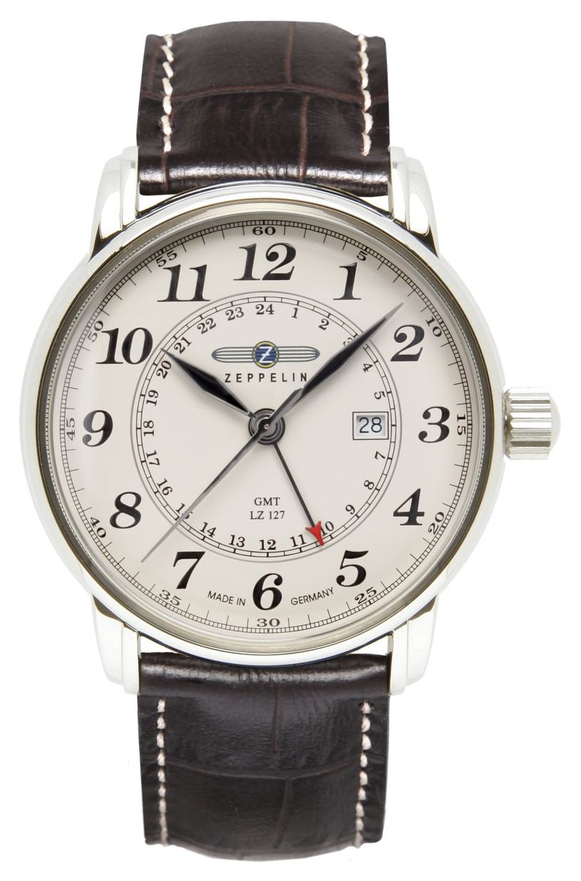 Zeppelin Lz 127 graf zeppelin quartz gmt (42mm) cadran montre