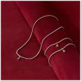 Tommy Hilfiger Stainless Steel Cubic Zirconia Logo Charm Tennis Necklace 2781094 - vista alternativa 2