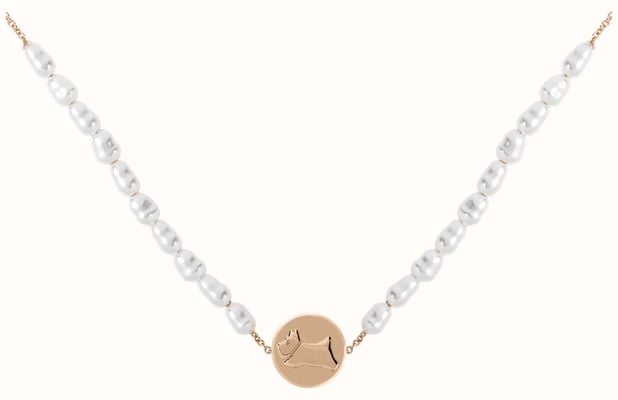 Radley Jewellery Provence Street Necklace | Rose Gold Tone | Pearl Beads RYJ2368S