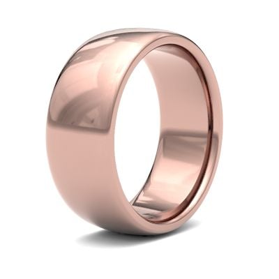 James Moore Wedding Rings | 18ct Rose Gold | 8mm | Medium | Premium Court | AG_8GMP-18R