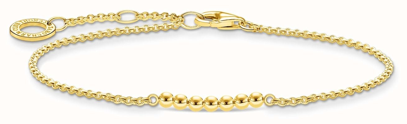 Thomas Sabo 18k Yellow Gold Plated Dots Bracelet A2001-413-39-L19V