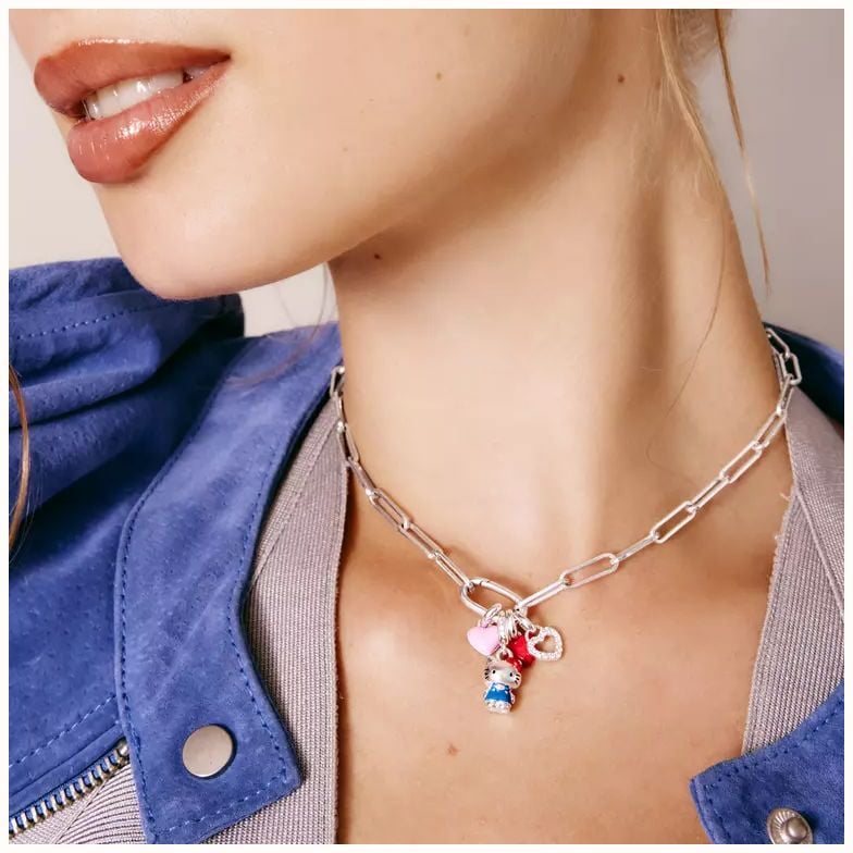 Thomas Sabo THOMAS SABO Pink Heart Charm – Connect CC13368-M02-9 - widok alternatywny 4