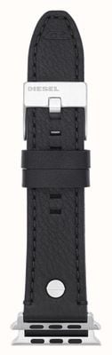Diesel Ремешок Apple Watch (42/44/45мм) черный кожаный DSS0001