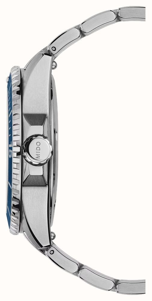 MIDO Ocean Star 200 Automatic (41mm) Textured Blue Dial / Stainless Steel Bracelet M0269301104100 - alternatieve weergave 3