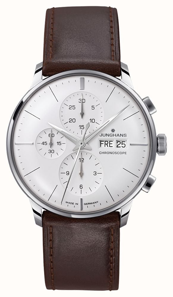 Junghans Meister Chronoscope (English Date) Sapphire Crystal 27/4120.03 -  First Class Watches™ USA