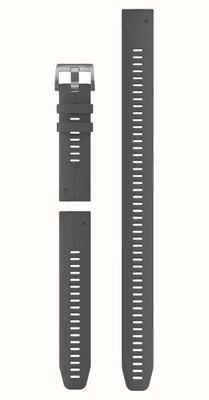 Garmin Somente pulseira de relógio Quickfit® 22 - silicone cinza ardósia (conjunto de mergulho de 3 peças) 010-13113-00