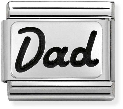 Nomination Classic Dad Oxidised Sterling Silver & Steel Charm 330102/33