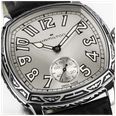Hamilton American Classic Cushion Mechanical (34mm) Silver Sunray Dial / Black Leather Strap Watch H36149710 - alternative Ansicht 6