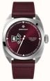 Bremont Terra Nova Jumping Hour Automatic (40.5mm) Burgundy Sunray Lacquered Dial / Burgundy Leather Strap TN40-JH-SS-BG-L-S