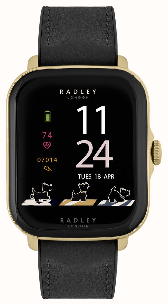 Radley Series 20 Smart Calling Watch (37mm) Black Leather Strap
