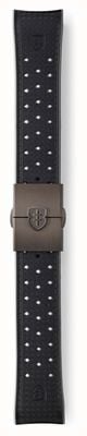 Elliot Brown Bracelet déployant en acier inoxydable et caoutchouc noir tropique, 22 mm uniquement STR-R51G
