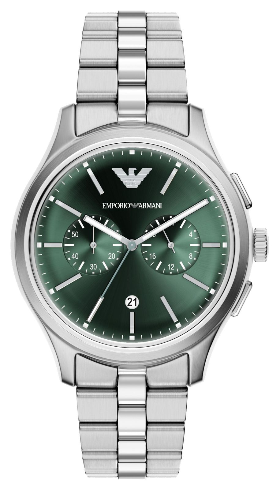 Emporio Armani Chronographe Dario (42 mm), cadran vert / montre