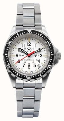 Marathon Arctic Edition MSAR Medium Diver's Quartz (36mm) White Dial / Stainless Steel Bracelet WW194027SS-0506