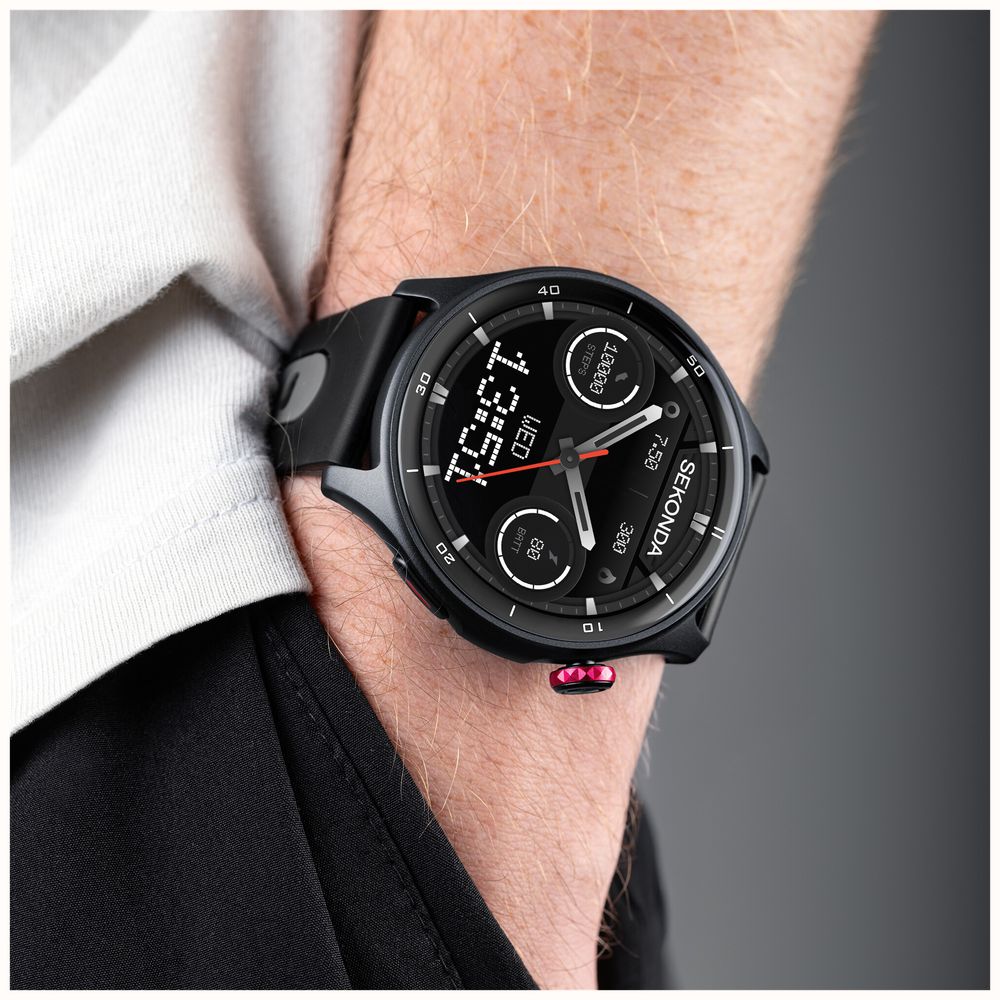 Sekonda Active Pro GPS Smartwatch (47mm) Digital Display / Black Silicone Strap 30239 - alternate view 6