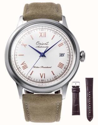 Orient Bambino Automatic - 75th Anniversary Limited Edition (40.5mm) White Dial / Brown Leather Strap RA-AC0027S30B