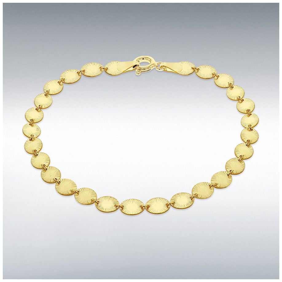 James Moore & Co Sterling Silver Yellow Gold Plated 4.5mm Jewellery