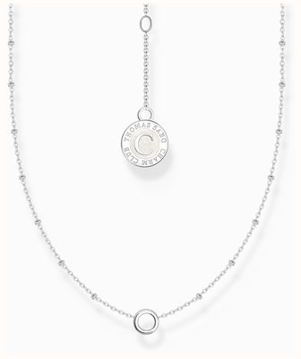 Thomas Sabo Member Charm necklace with round pendant and little balls silver X0289-00-21-L37