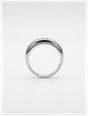 7 Stone Natural Princess Cut Diamond 18k White Gold Half Eternity Ring JM1323 - widok alternatywny 3