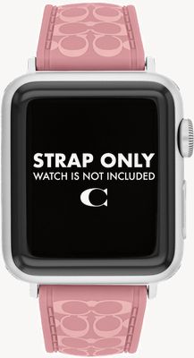 Coach Apple watch band (38/40/41mm) roze siliconen 14700266