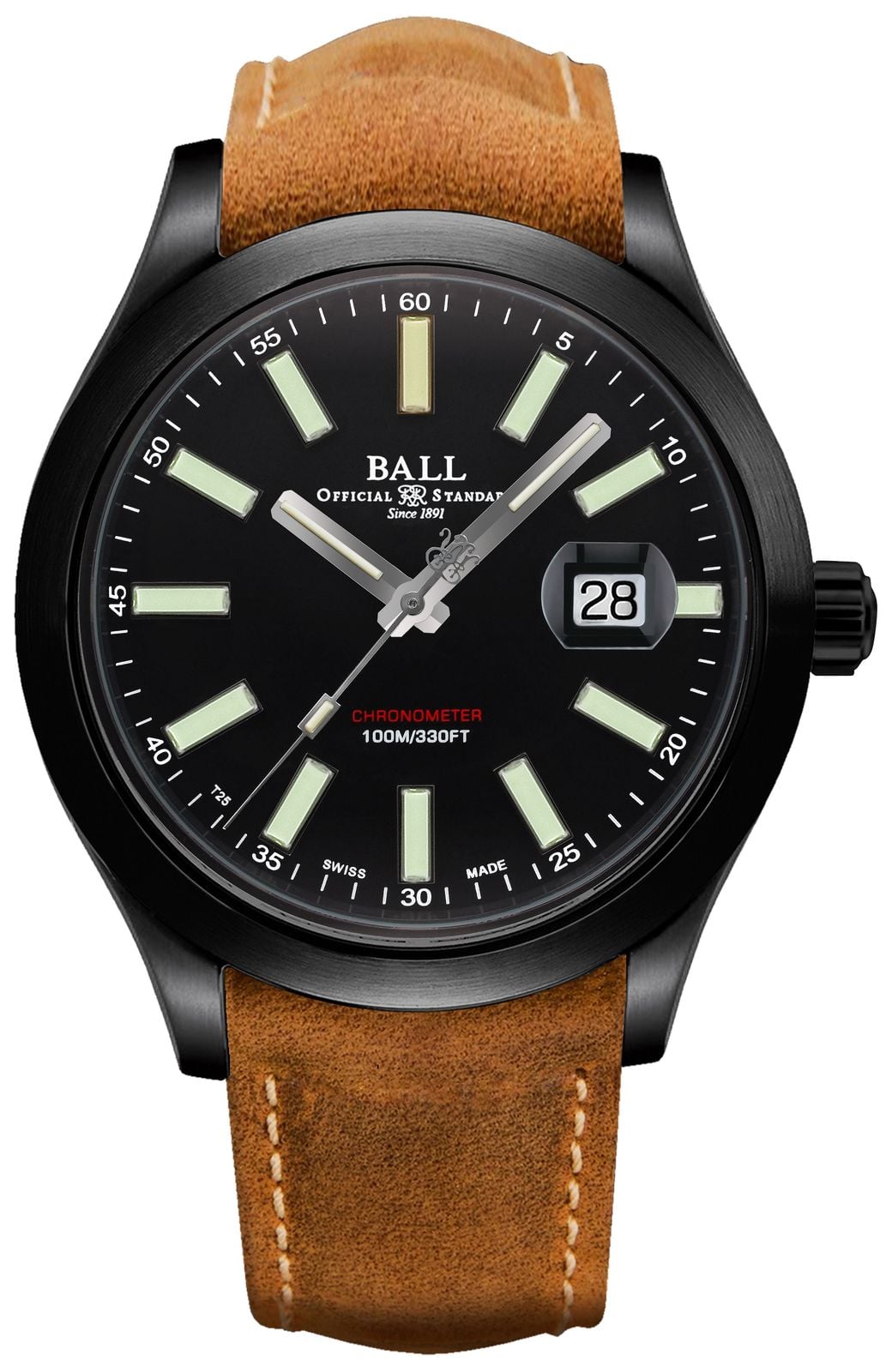 Ball Watch Company Ãtui automatique en carbure de titane montre