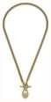 Olivia Burton Lock Heart Gold Plated Toggle Necklace 24100630