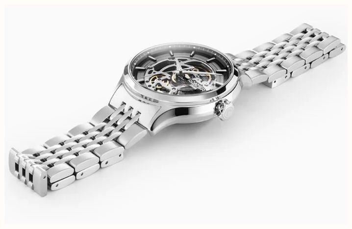 Roamer Competence Skeleton IV (43mm) Silver Skeleton Dial / Stainless Steel Bracelet 101984 41 85 10 - alternate view 2