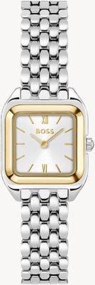 BOSS Mae Petite (22 mm) silbernes Zifferblatt / Edelstahlarmband 1502821
