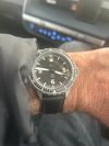 Customer picture of Laco Hamburg DIN 8330 (43.5mm) Black Dial / Black Water-Resistant Nytech Strap 862164