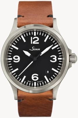 Sinn 556 a pulseira esportiva de vidro de safira vintage couro de vaca marrom 556.014 VINTAGE COWHIDE BROWN