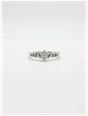 Round Brilliant Natural Diamond 18ct White Gold Cluster Side Stone Ring JM9457