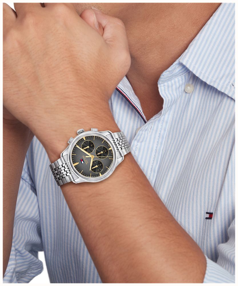 Tommy Hilfiger The Empire Stainless Steel Black Dial Watch 1710812 - widok alternatywny 4
