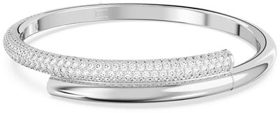 Swarovski Dextera Bangle Magnetic Closure White Crystals Rhodium Plated 5674982