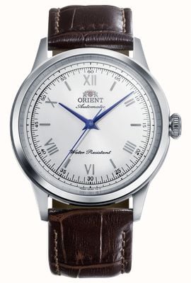 Orient Bambino 自动机械表（38毫米）银色表盘/棕色皮表带 RA-BB0002S30B