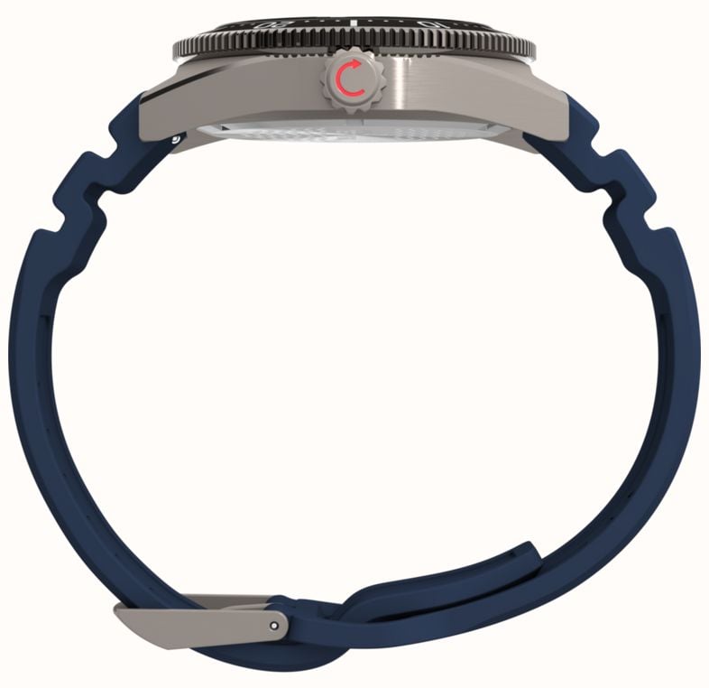 Timex Deepwater Reef 200 GMT (41mm) Black Dial Blue Synthetic