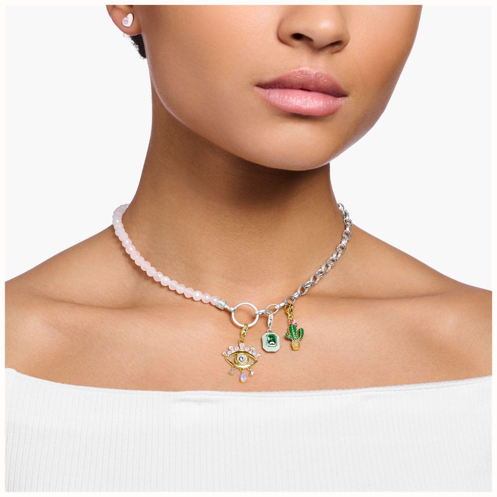 THOMAS SABO A2069 323 9 L19V   Bracciale da donna in argento sterling 925 placcato in oro rosa 750, lunghezza: 16 19 cm, 16 19 cm, Argento sterling Oro rosa, Zirconia cubica