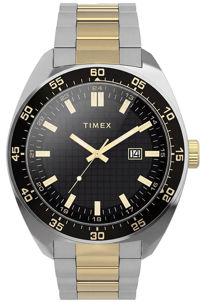 Timex Timex Trend Weston 45mm Men's Black Dial Two-Tone Watch