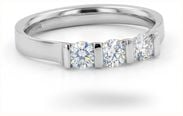 Platinum Trilogy Tension Set Diamond Ring JM1401