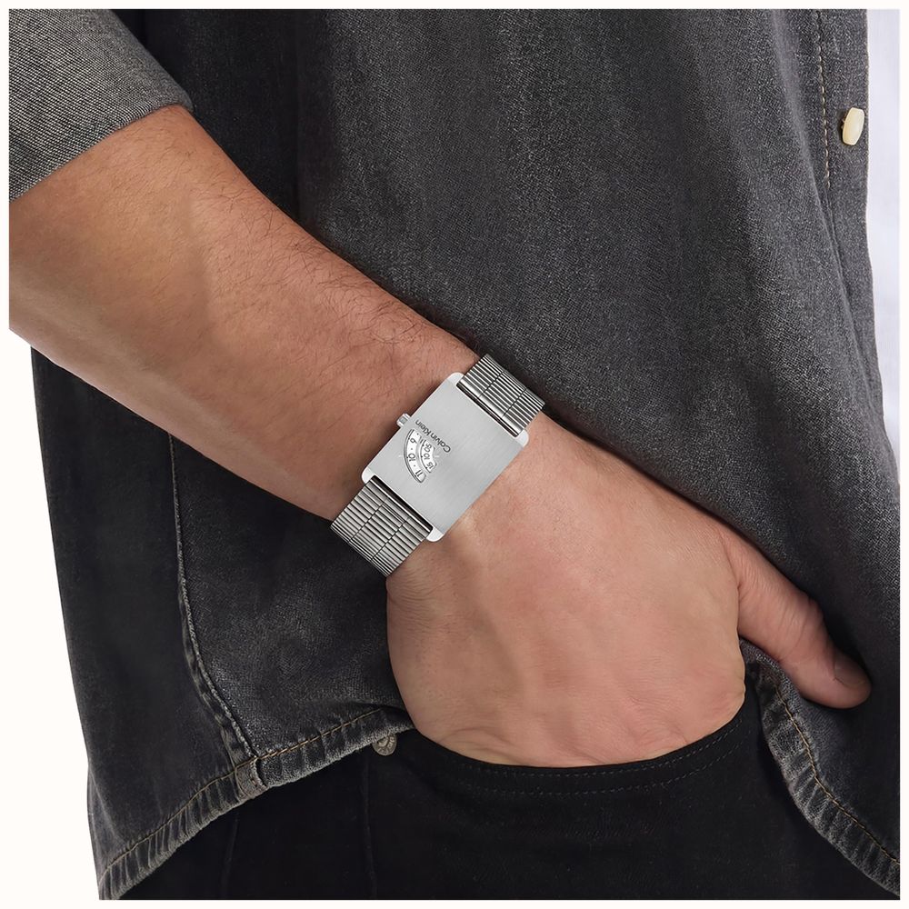 Calvin Klein Dapper Quartz (19x40mm) White Dial / Stainless Steel Bracelet 25200588 - vista alternativa 4