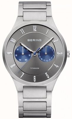 Bering 男士钛灰色计时腕表 11539-777